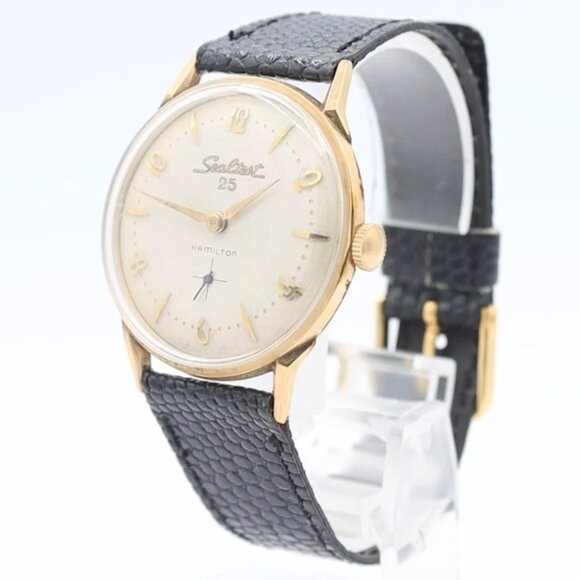 Hamilton Other - Vintage Hamilton Sealtest 25 Men's Mechanical Wristwatch 770 USA Steel & 10k GF